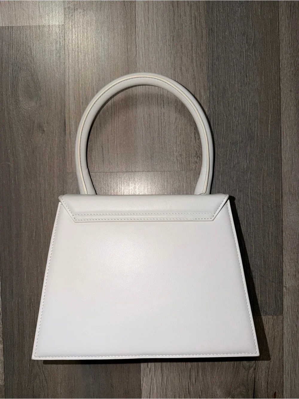 Jacquemus Le Grand Chiquito White Leather Top Handle Bag 🤍✨ - Picture 7 of 9